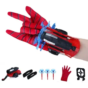 Bambini gioco di tiro Cosplay Spider Launcher guanti da polso giocattoli per bambini