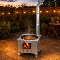 Réchaud de camping pliable en acier inoxydable léger, portable, pour cuisiner sur bois, s'adapte au coffre de voiture, au camping-car, pour pique-nique en plein air