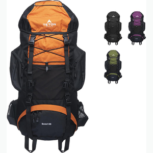 Free Sample Custom <b>Large</b> Waterproof Polyester Camping 60L Hiking Walking Sport Disc Golf Bag Travel <b>Rucksack</b> Outdoor Mountain - Product Image 6