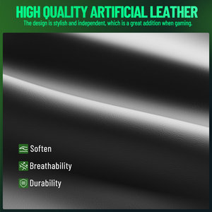 Silla Gamer AJUNION, Silla de Computadora de Tela para Juegos, 254 lbs, 90-135 °   Silla de Juego Reclinable con Masaje Lumbar y Reposapiés - Product Image 4