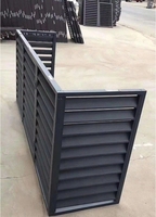Volet de plantation extérieur en alliage d'aluminium de haute qualité persienne étanche à la pluie avec lame de qualité
