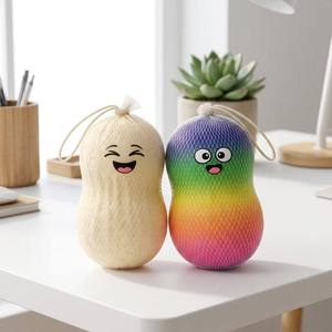 Jouet anti-stress en forme d'arachide à presser, pendentif arachide farfelu, jouets fantaisie en gros - Product Image 4