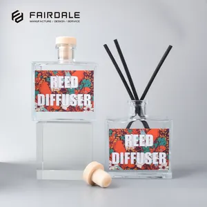 Fairdale免费样品定制1000毫升200毫升豪华油玻璃香气空簧片扩散器瓶