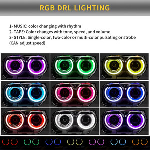 Vland ไฟหน้า LED สี RGB DRL สำหรับดอดจ์ชาเลนเจอร์2015 2016 2017 2018 <span class=keywords><strong>2019</strong></span> 2020 2021 2022 2024 2023 - Product Image 4