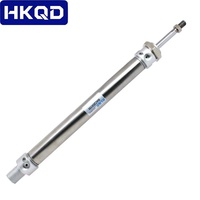 En Stock: Actuador Neumático de Aire de Cilindro Redondo Mini Serie MAC (MAC20x150) de Acero Inoxidable para Juntas de Máquinas Industriales