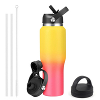 Bouteille d'eau à double paroi sous vide en acier inoxydable de 32oz, nouveau gobelet thermique pour voiture avec logo portable