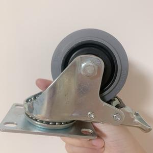 100*32mm leitfähiges TPR-Rollen rad mit Kugellager 4-Zoll-ESD-Antistatik-TPR-Rollen für hochwertige Geräte - Product Image 2