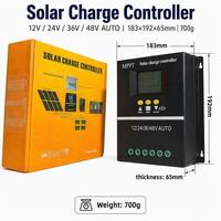 Contrôleur de charge solaire 60A 80A 100A 12V 24V 36V 48V avec écran LCD automatique pour système solaire hors réseau, vente en gros OEM direct usine