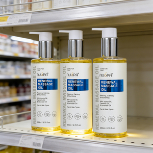 Huile de massage botanique apaisante et nourrissante pour la peau, huile d'olive et de jojoba, huile de massage pour le corps, pour une relaxation complète du corps - Product Image 1
