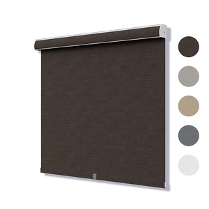 Motorized Manual Waterproof <strong>Pvc</strong> <strong>Outdoor</strong> Sunscreen Professional Electric Easy Installation Windproof Zip Track Roller <strong>Blinds</strong> - Product Image 2