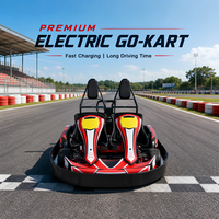 Control Remoto de Velocidad Opcional, Logotipo Personalizado Impreso, Seguro, Velocidad de 40-50 km/h, Doble Asiento, Kart de Carreras para Parque de Atracciones