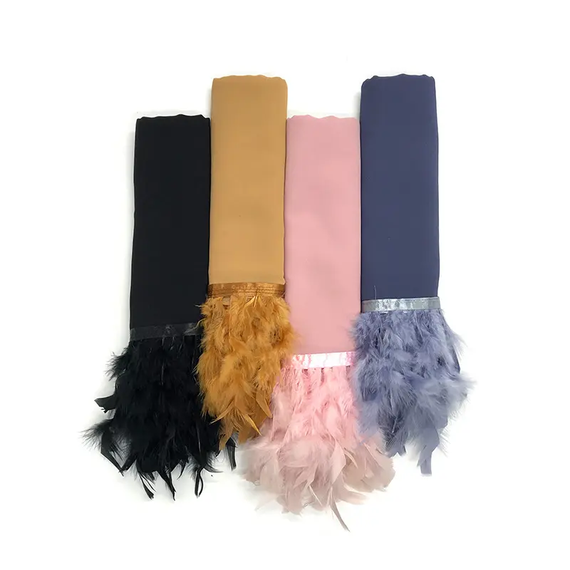Heiße Produkte Modestil Neues Design Muslim Custom Fantastic Admirable Plain Color Schal Großhandel Borong Schal Chiffon Hijab