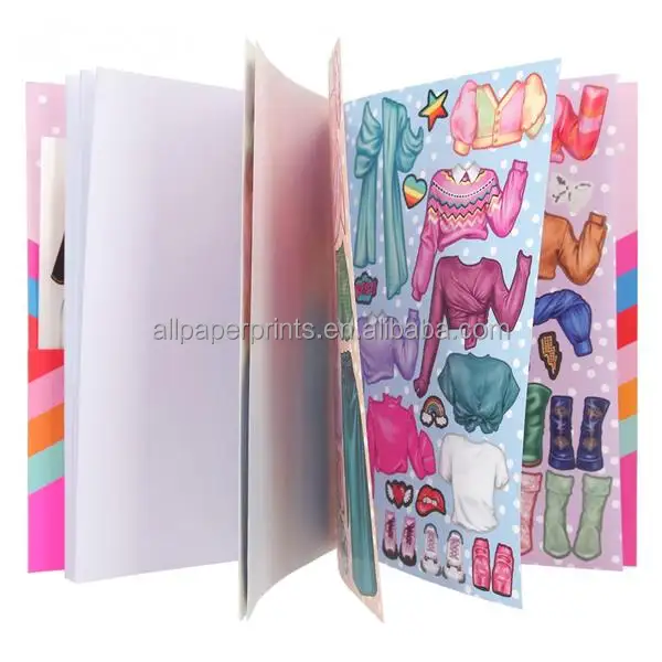 Perlengkapan Sekolah untuk Anak Perempuan Set Folder Super, Buku Catatan, Pensil, Stiker, Poster Beludru & Set Spidol