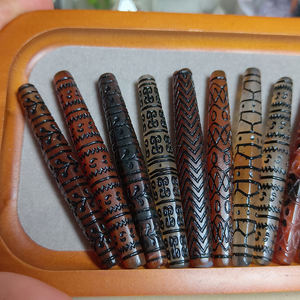 Vente en gros d'agate naturelle de l'Asie occidentale avec divers motifs <span class=keywords><strong>et</strong></span> inscriptions perles tibétaines anciennes Dzi pour l'artisanat de cadeaux - Product Image 2