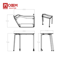 MINYI OFFSET Belgique Bureau d'étude pour étudiants, mobilier universitaire, ensemble bureau et chaise pour étudiants, table d'étude pour adultes, table individuelle pour 2 personnes
