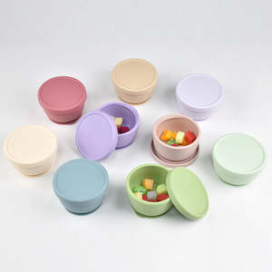 Nuevo Tazón para Niños Libre de BPA, Reutilizable, Antideslizante, de Silicona de Grado Alimenticio, Lindo Tazón para la Cena, Fácil de Limpiar, Tazón de Succión para Bebés con Tapa - Product Image 2