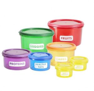 Boîte à repas personnalisée pour une perte de poids facile, portions parfaites, boîte de rangement pour aliments, contenants pour le contrôle du poids - Product Image 3