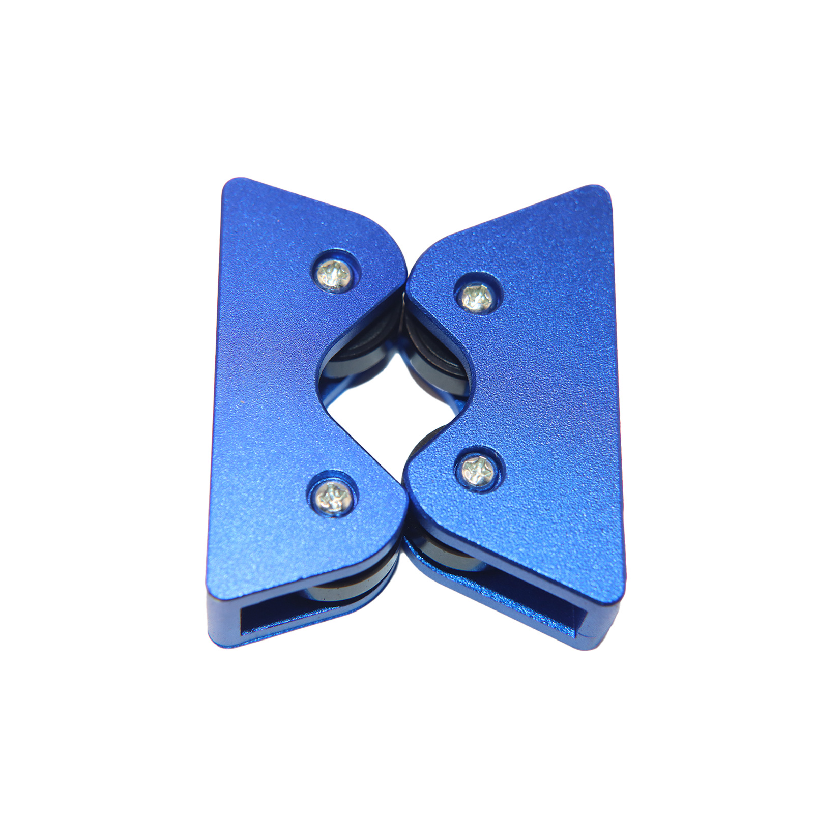 support de poteau bleu