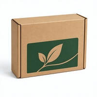 Boîte d'expédition pliable écologique en carton ondulé, emballage personnalisé avec logo pour le commerce électronique