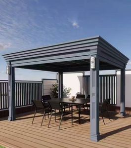 חדר שמש מודרני עצמאי עם גג זכוכית מחוסמת כפולה, מסגרת אלומיניום, ידידותי לסביבה, לגינה חיצונית לכל עונות השנה - Product Image 5