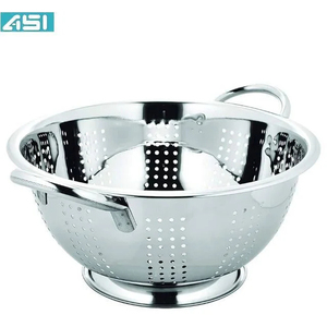 ASI <b>Stainless</b> <b>Steel</b> <b>Colander</b> With Handle Round 23 Cm Dishwasher Safe Kitchen Strainer - Product Image 1
