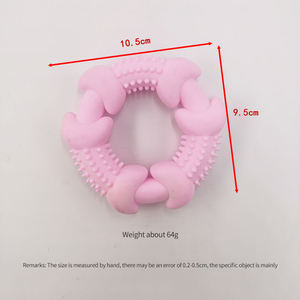 Juguete para Perros de TPR Personalizado, Anillo con Espinas con Sabor a Leche Espumada, Juguete Masticable para Mascotas Resistente a Mordidas y Sostenible - Product Image 6