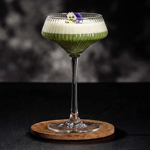 Lot de coupes à <span class=keywords><strong>champagne</strong></span> et verres à martini modernes, hauts et fins, en <span class=keywords><strong>cristal</strong></span> borosilicate côtelé, collection simple - Product Image 5
