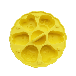 Forma personalizzata per alimenti a forma di animale 3D orso simpatico stampo in Silicone per alimentazione per bambini stampo per torte di riso - Product Image 2