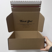 Boîtes en carton ondulé imperméables personnalisées Doublure en éponge Emballage d'expédition en kraft Toutes tailles Impression de logo personnalisée Écologique Réutilisable