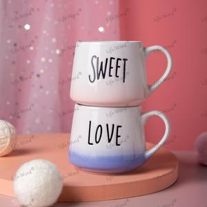 Taza brillante de porcelana de cerámica Retro personalizada taza de pareja con logotipo personalizado con diseño de <span class=keywords><strong>amor</strong></span> <span class=keywords><strong>para</strong></span> regalos de Festival - Product Image 6