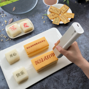 Imprimante à jet d'encre alimentaire EVEBOT PrintPen pour pâtisseries, café et gâteaux, imprimante numérique comestible portable pour aliments DIY Macaron - Product Image 3