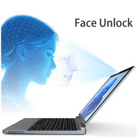 Portátil 2 en 1 Convertible con Pantalla Táctil Giratoria de 180 Grados, Tablet PC con WiFi 6, Soporte para Stylus, Cámara con Reconocimiento Facial y Cuerpo de Metal