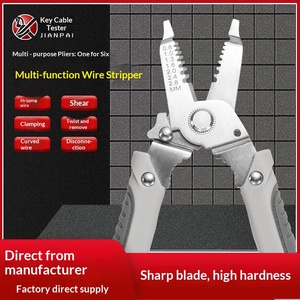 Stainless Steel <b>Wire</b> <b>Stripper</b> <b>Wire</b> Stripping <b>Wire</b> Breaking Multifunctional <b>Wire</b> <b>Stripper</b> Electrician Special Industrial Grade - Product Image 1
