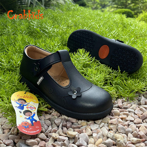 Crabkids New Stock Arrival <strong>Little</strong> Girl Breathable <strong>Real</strong> Leather School <strong>Shoes</strong> Dress <strong>Shoes</strong> for School Party - Product Image 3