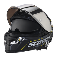 Casque de moto modulaire classique pour la course, avec ABS, intégral, AGV, pour hommes, moto