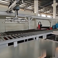Línea de Producción de Puertas de Seguridad, Línea de Producción de Puertas Metálicas de Acero con Control CNC y Manipulación de Chapa Metálica al Vacío