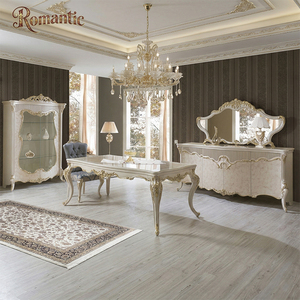 <span class=keywords><strong>Juego</strong></span> <span class=keywords><strong>de</strong></span> Comedor <span class=keywords><strong>de</strong></span> Lujo Clásico Neoclásico, Muebles Tallados Dorados, <span class=keywords><strong>Juego</strong></span> <span class=keywords><strong>de</strong></span> Comedor <span class=keywords><strong>de</strong></span> Terciopelo Turquesa para Mansiones <span class=keywords><strong>de</strong></span> Alta Gama - Product Image 2