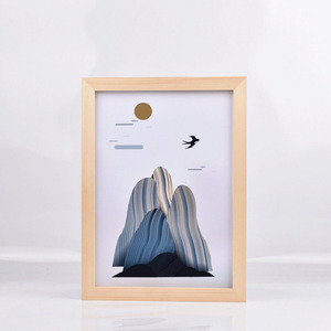 <span class=keywords><strong>Homco</strong></span> hiện đại bền 5 inch khung rỗng A4 trang trí nội thất MDF gỗ Tabletop khung hình - Product Image 6