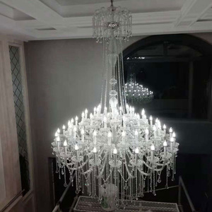 โคมไฟระย้าคริสตัลขนาดใหญ่ หลอดไฟ LED E26 3500K แสงวอร์มไวท์ AC 220V สำหรับห้องนั่งเล่น ติดตั้งพร้อมรีโมทคอนโทรล ปรับความสูงได้ รับประกัน 5 ปี - Product Image 4