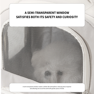 Mochila doble para mascotas de gran espacio, mochila para el pecho de mascotas, mochila de algodón cálida, transpirable, portátil, para gatos - Product Image 5