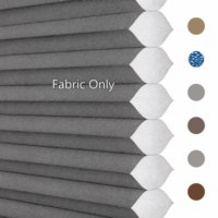 Tissu pour stores alvéolaires semi-occultants gris foncé de 25 mm, en non-tissé spunlace imperméable, sur mesure