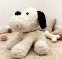 Superweicher Plüsch-Teddybär im Overall in sitzender Pose, Greifpuppe mit PP-Baumwollfüllung, 31cm-50cm, Unisex für Altersgruppe 14+