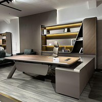 Bureaux de luxe pour bureau Table de bureau en bois en forme de L avec tiroirs Table de bureau en bois Bureau de direction modulaire