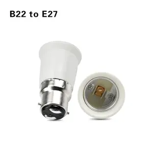 4 buah B22 E14To E27 soket lampu adaptor bohlam basis pemegang lampu soket konversi pemegang lampu Led bola lampu konverter