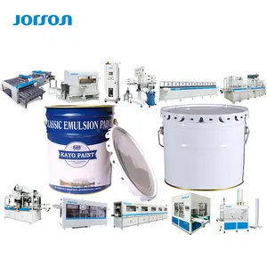 JORSON Turnkey Project Automatic Engine Oil Paint Pail Tin Industrial Can Packaging Making Machine Production Line