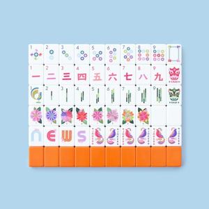 Halloween Mahjong Mat 31.5 Inch Square American Game <b>Table</b> Mat Anti-Slip Water Resistant Foldable for Mahjong Poker - Product Image 1