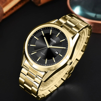 Montre à quartz pour homme en alliage haut de gamme avec logo personnalisé, étanche, lumineuse, mouvement chinois