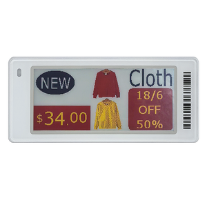 Oferta por tiempo limitado Nueva llegada a precio súper bajo 2,13 pulgadas Etiqueta de pantalla de tinta electrónica Etiqueta de estante electrónico Esl para ropa de supermercado - Product Image 1