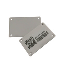 Étiquette électronique RFID passive en PVC UHF pour la gestion des stocks d'entrepôt, carte intelligente pour boîte de retournement, panier en plastique, plateau de gestion, étiquette
