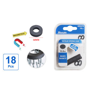 18 pezzi magneti cavi rotondi da 135mm per attrezzature didattiche per ufficio e uso domestico - Product Image 1